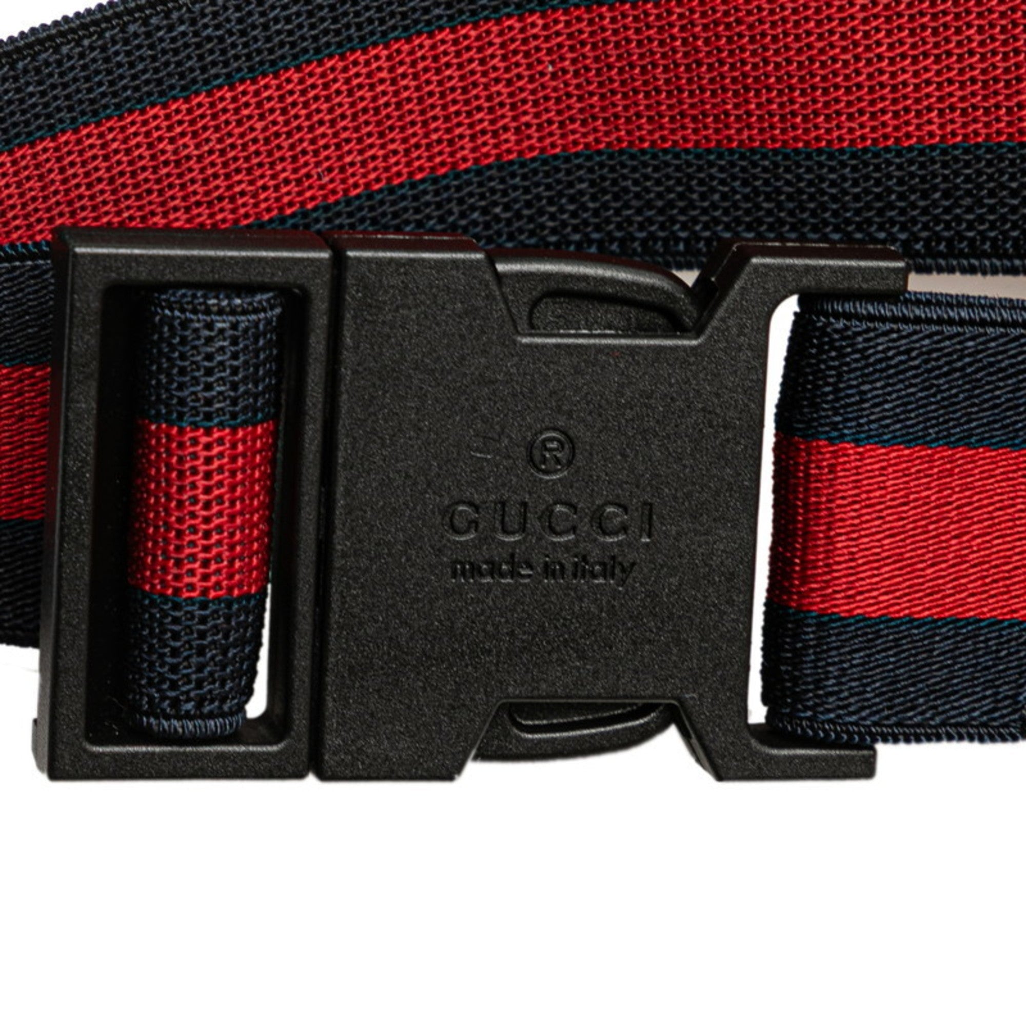Gucci Red Color Canvas Fanny Pack (Pre-Owned)