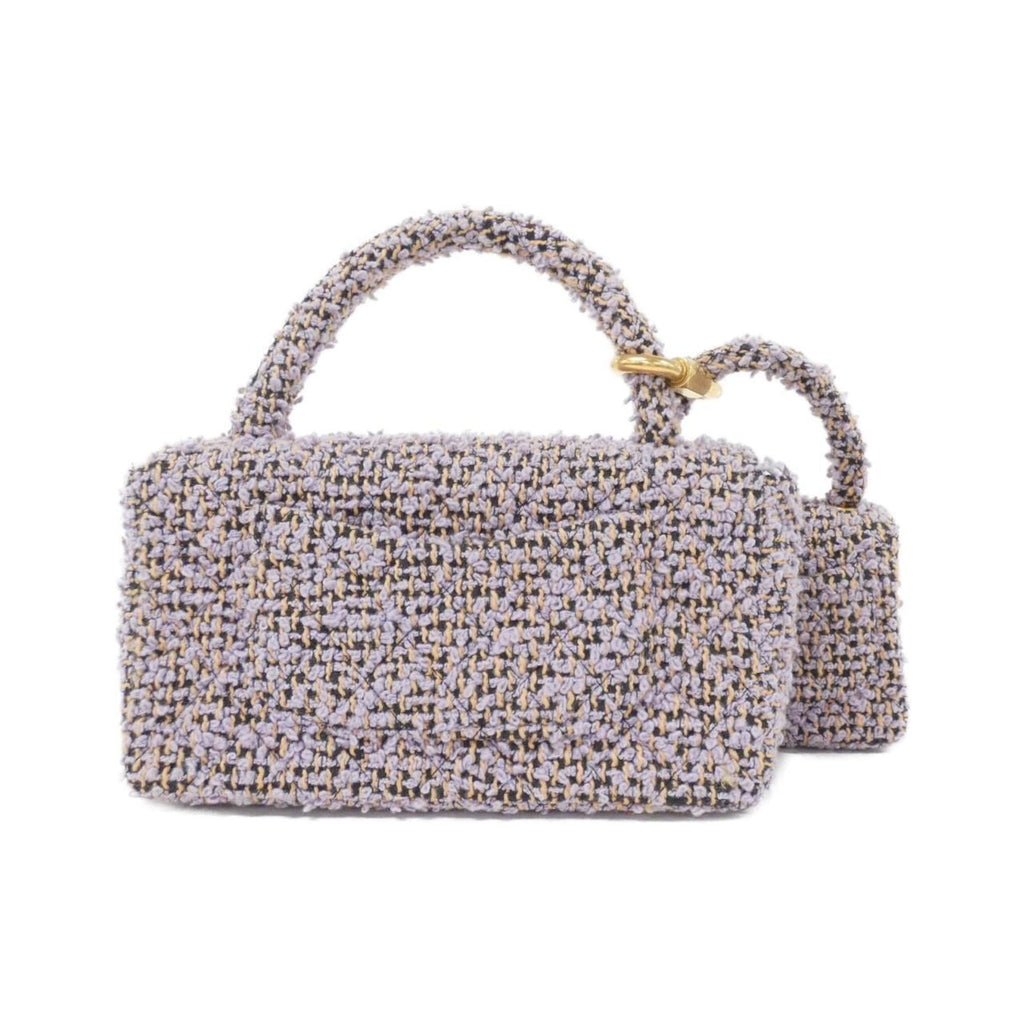 Chanel Light Purple Tweed Handbag (Pre-Owned)
