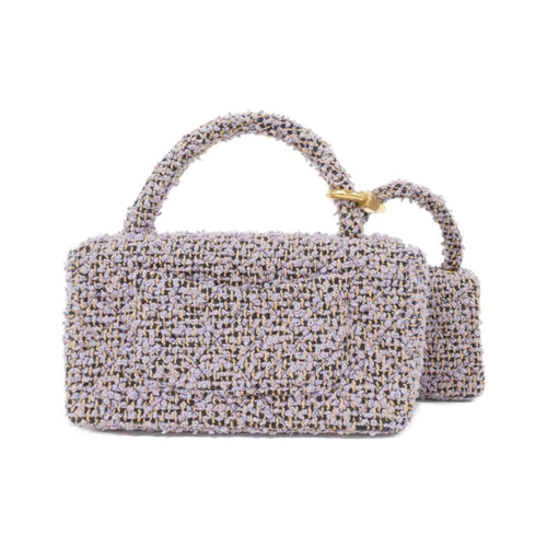 Chanel Light Purple Tweed Handbag (Pre-Owned)