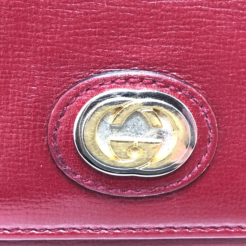 Gucci Red Leather Wallet (Bi-Fold) (Pre-Owned)