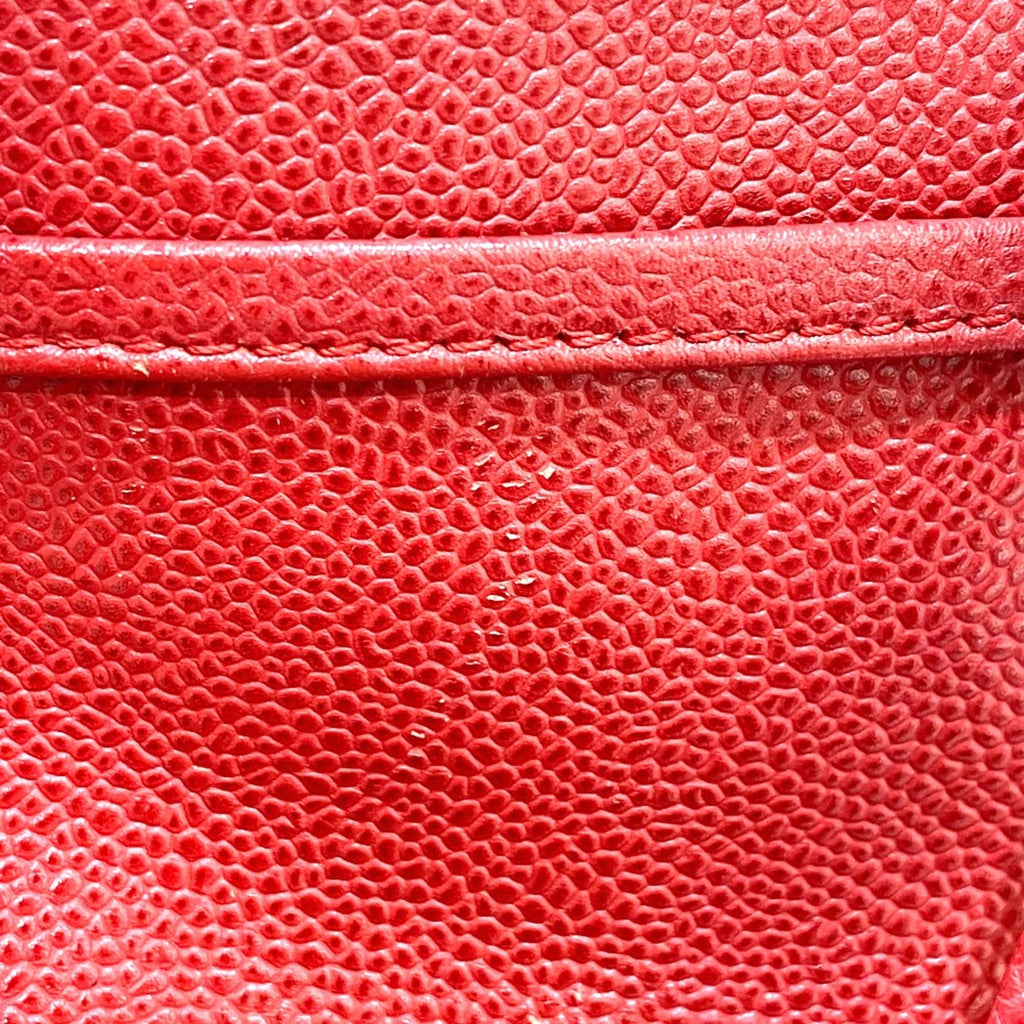 Chanel Red Leather Tote Bag (Pre-Owned)