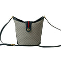 Gucci Navy Red Color Leather Pvc Shoulder Bag (Pre-Owned)