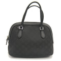 Gucci Black Nylon Leather Handbag Shoulder Bag (Pre-Owned)
