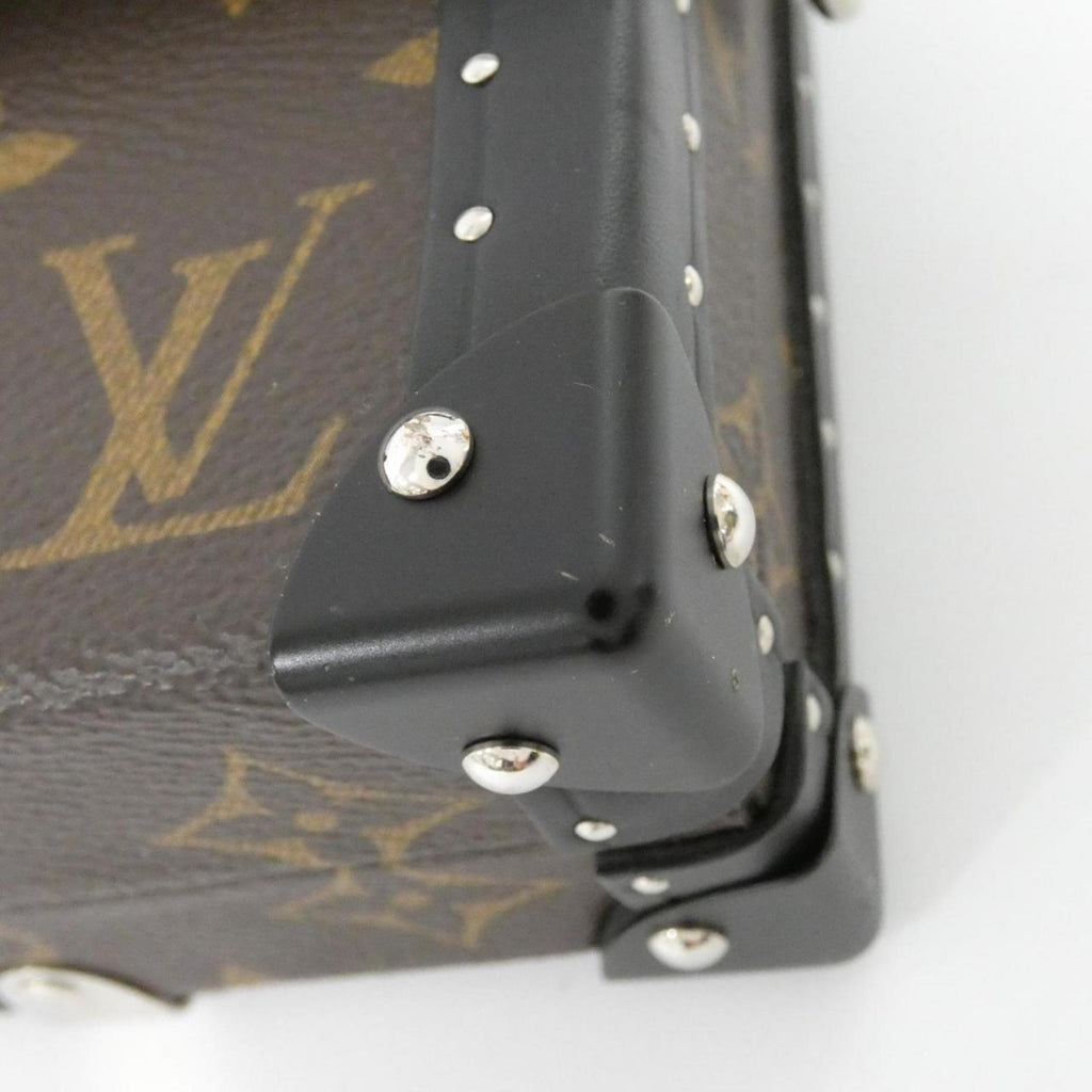 Louis Vuitton Marron Coated Canvas Chain/Shoulder Wallet (Pre-Owned)