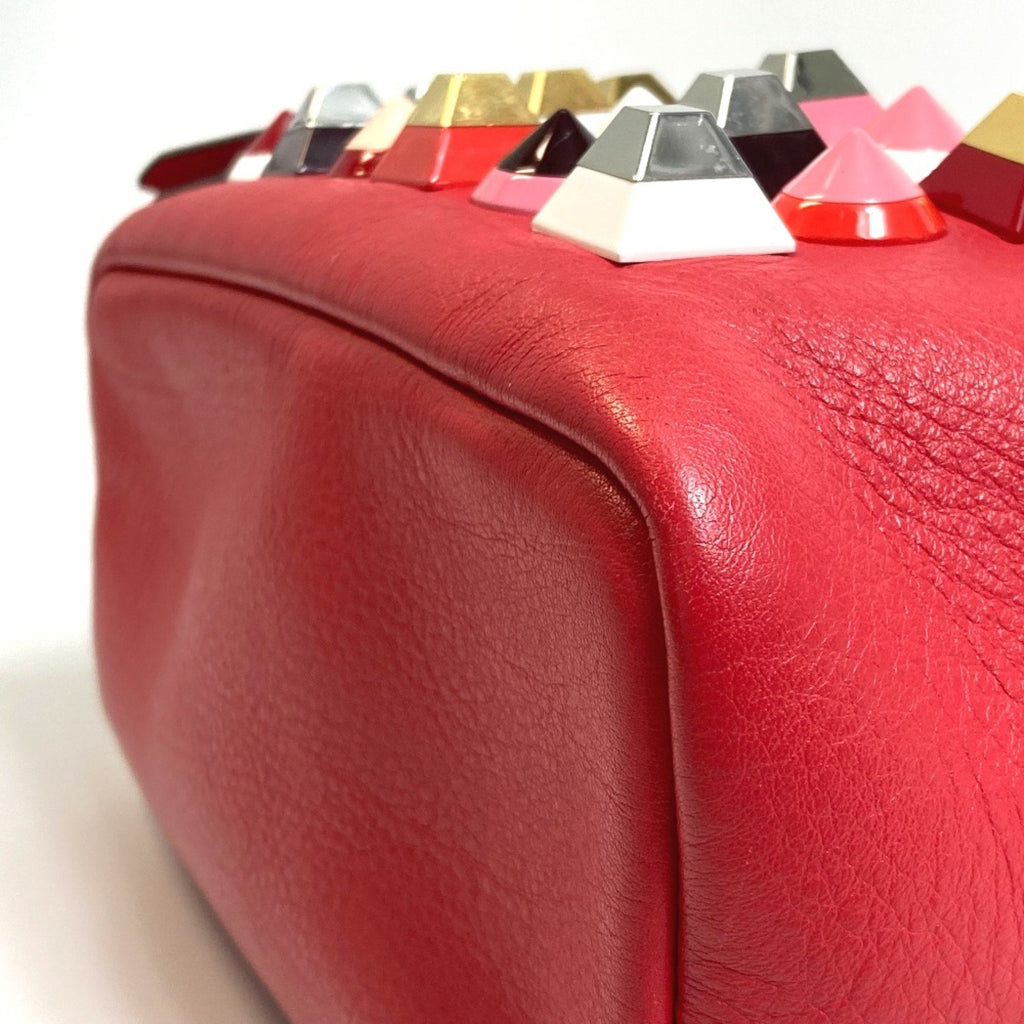 Fendi Red Leather Backpack (Pre-Owned)