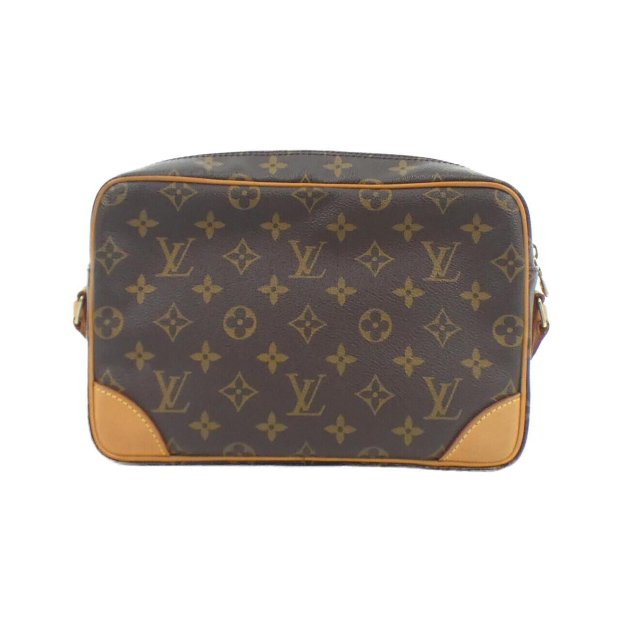 Louis Vuitton Monogram Marron Coated Canvas Shoulder Bag (Pre-Owned)