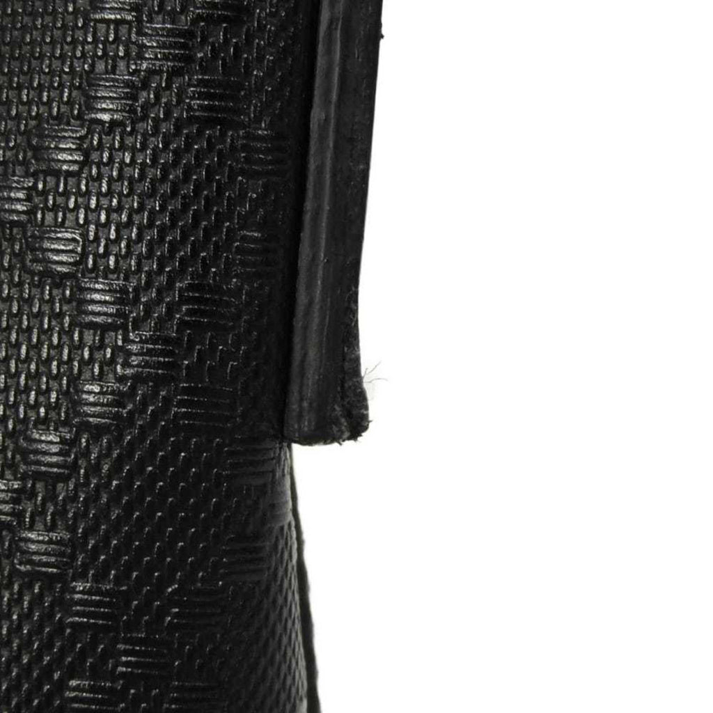Gucci Diamante Black Leather Messenger Bag Shoulder Bag (Pre-Owned)
