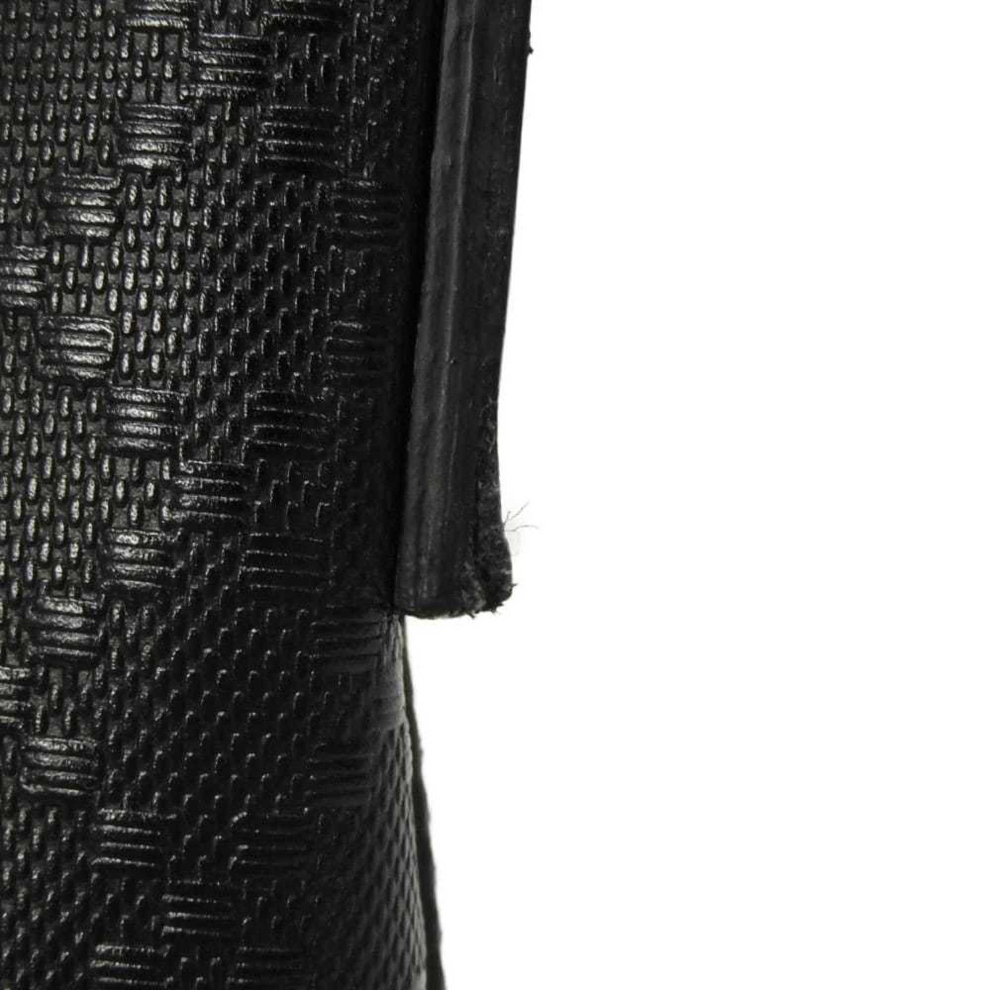 Gucci Diamante Black Leather Messenger Bag Shoulder Bag (Pre-Owned)