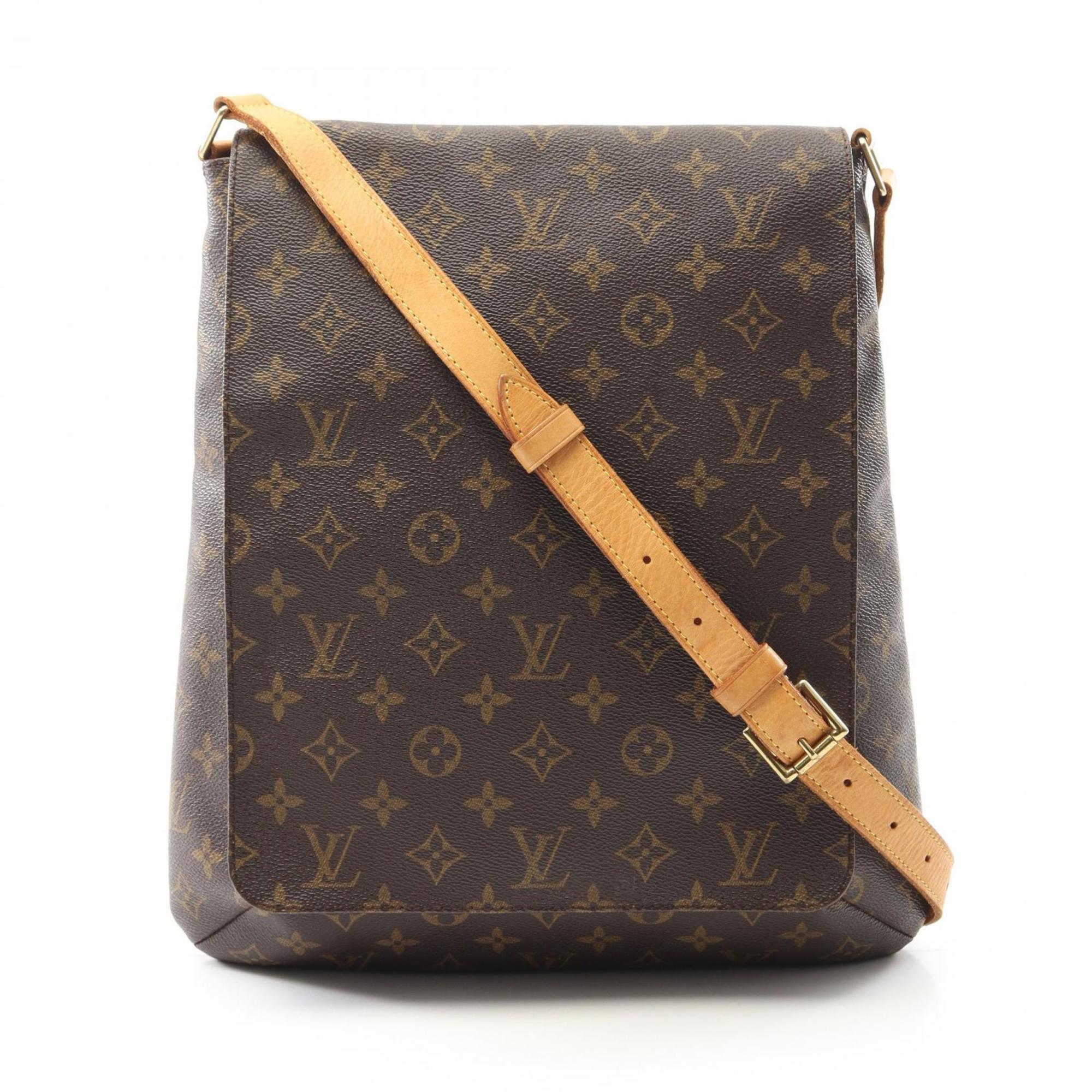 Louis Vuitton Brown Coated Canvas Shoulder Bag (Pre-Owned)