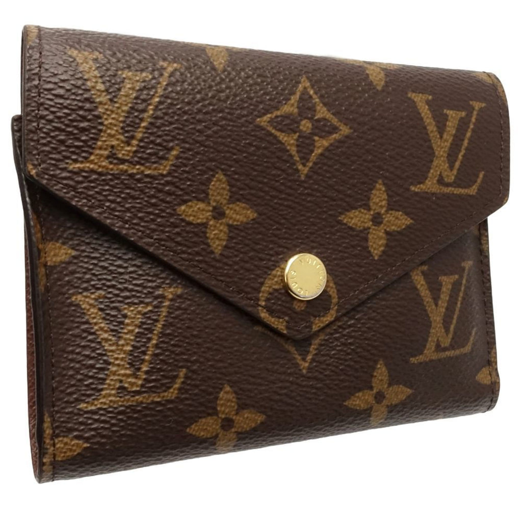 Louis Vuitton Brown Canvas Wallet (Tri-Fold) (Pre-Owned)