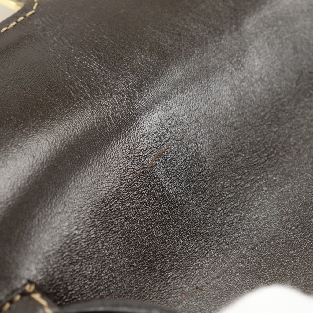 Fendi Brown Vinyl Shoulder Bag (Pre-Owned)