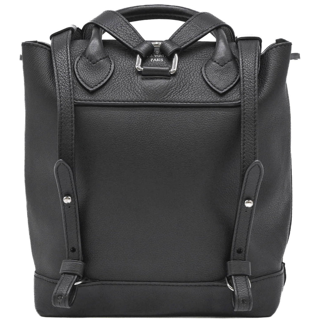 Louis Vuitton Black Leather Backpack (Pre-Owned)
