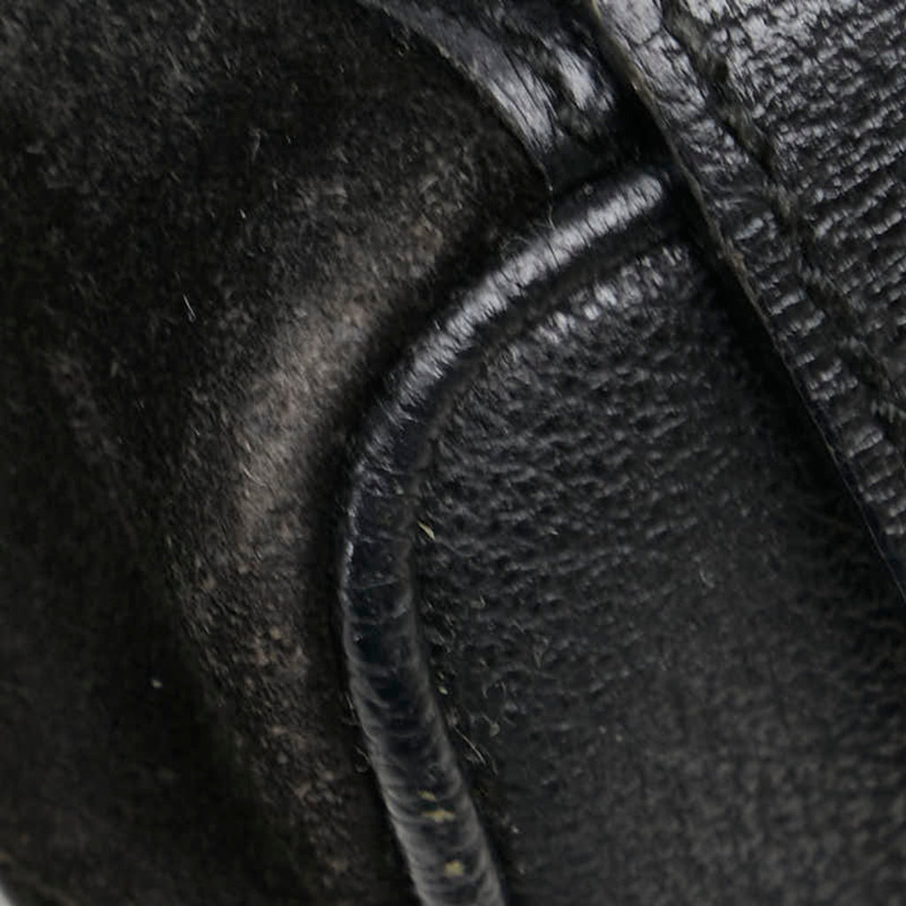 Gucci Black Leather Suede Backpack (Pre-Owned)