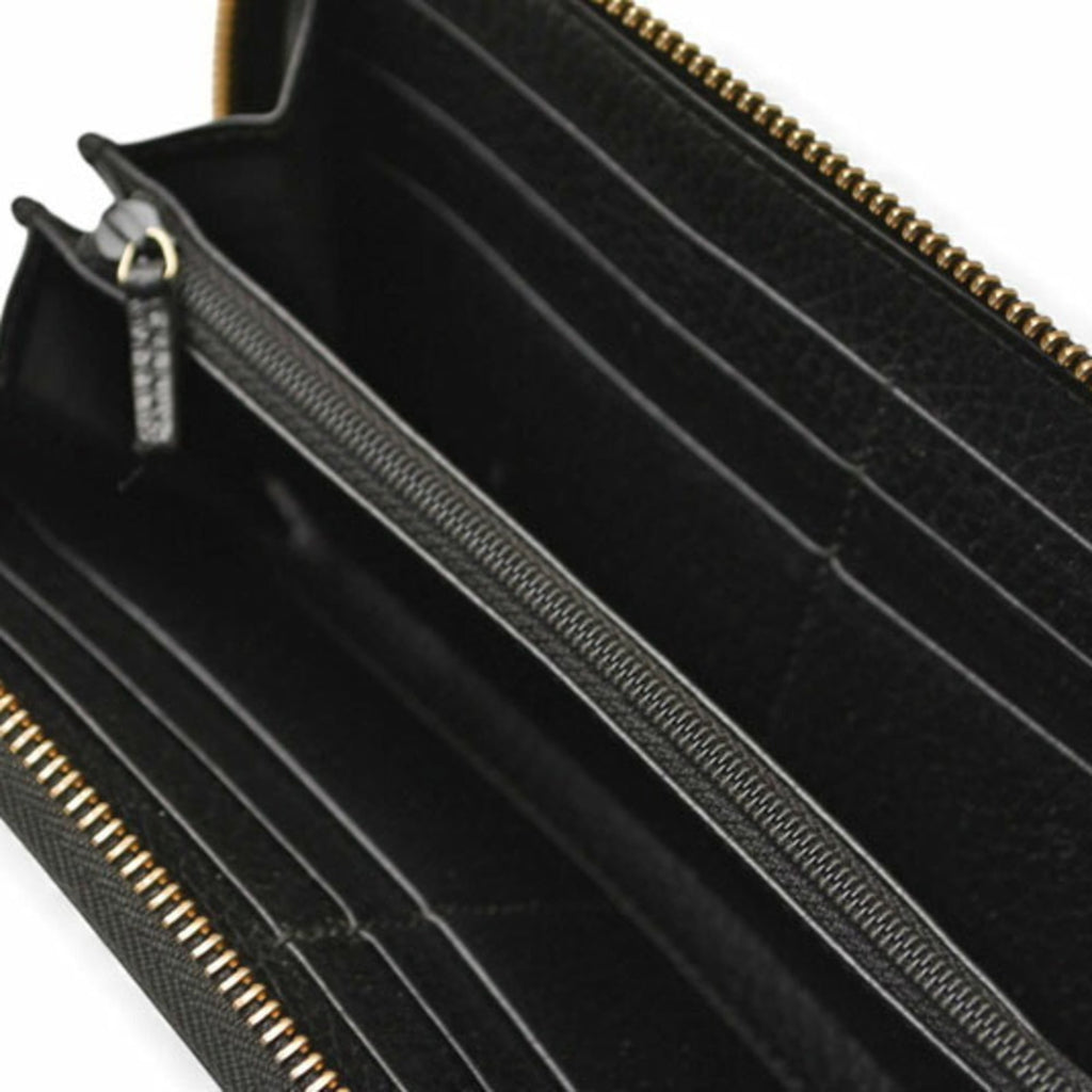 Gucci Black Leather Long Wallet (Bi-Fold) (Pre-Owned)
