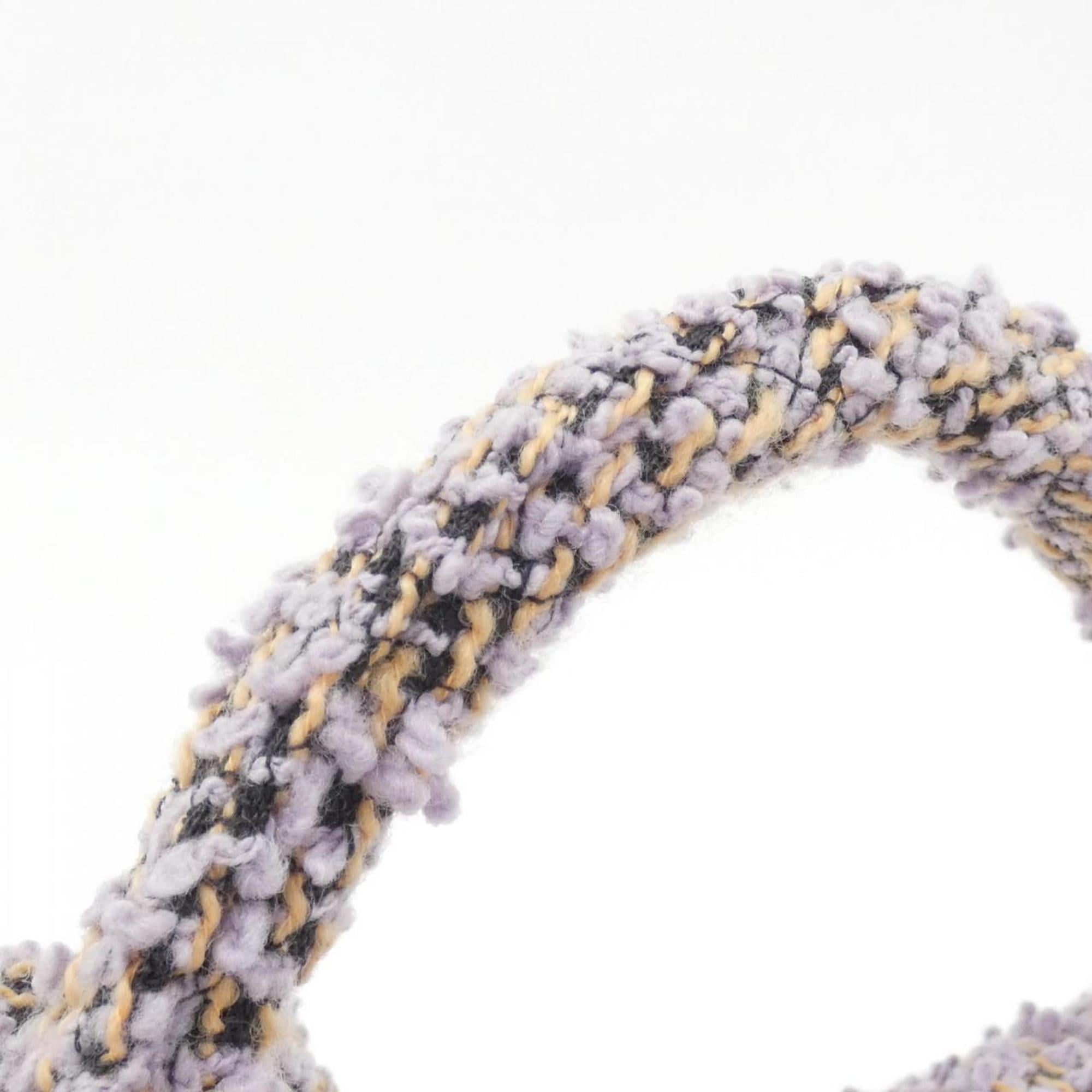 Chanel Light Purple Tweed Handbag (Pre-Owned)