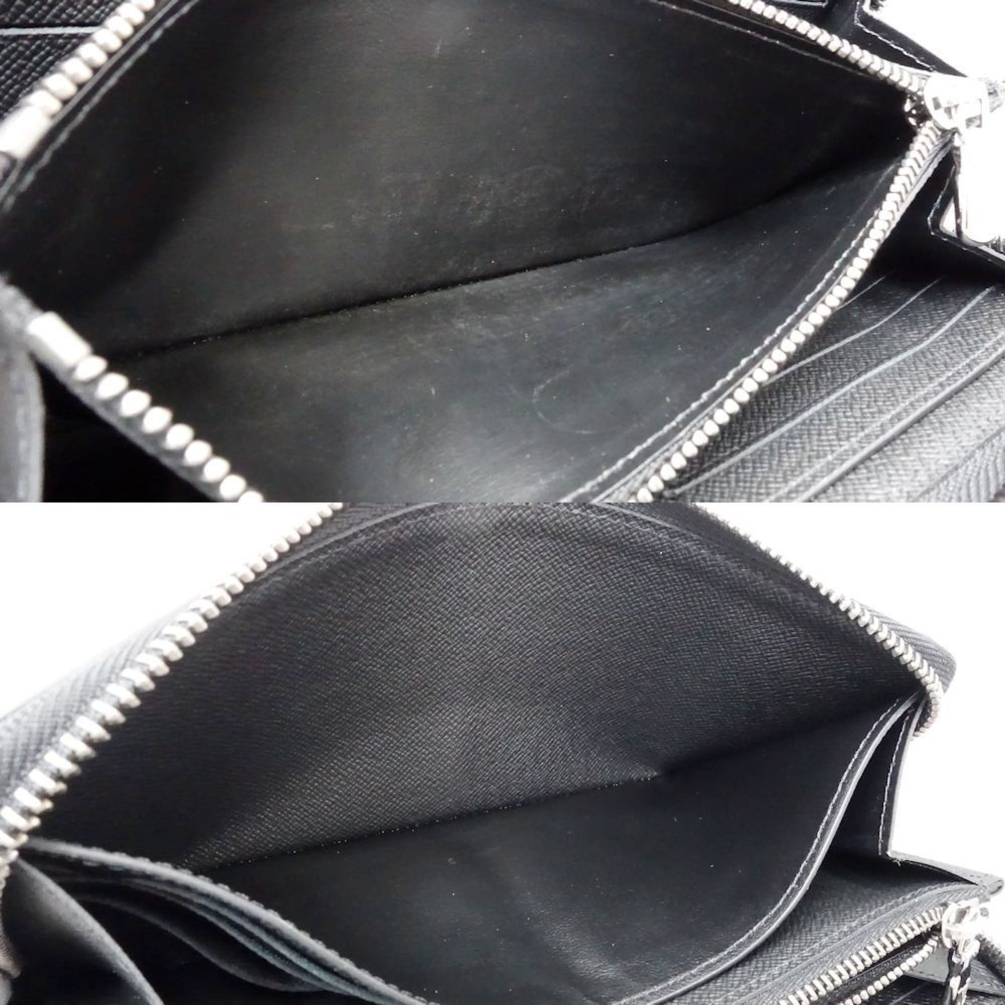 Louis Vuitton Monogram Eclipse Monogram Eclipse Noir Monogram Eclipse Long Wallet (Bi-Fold) (Pre-Owned)