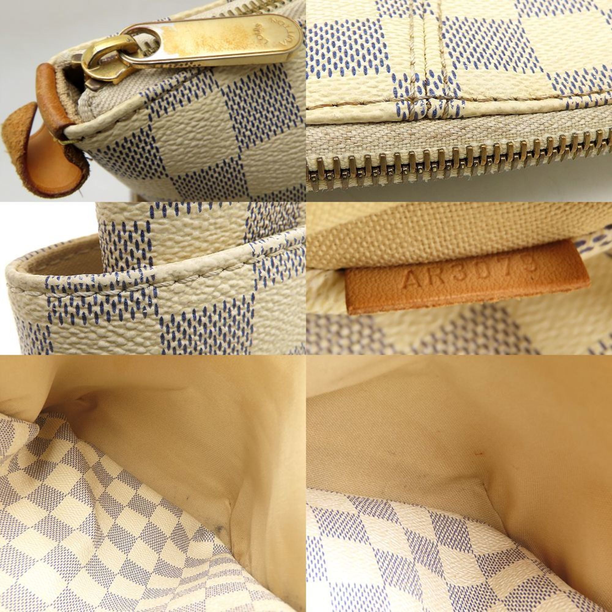 Louis Vuitton Damier Azur Damier Azur Canvas Tote Bag (Pre-Owned)