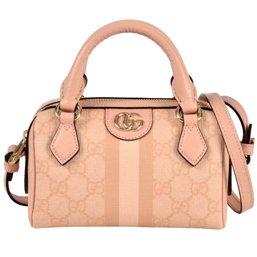 Gucci Ophidia Pink Gg Supreme Handbag Shoulder Bag (Pre-Owned)