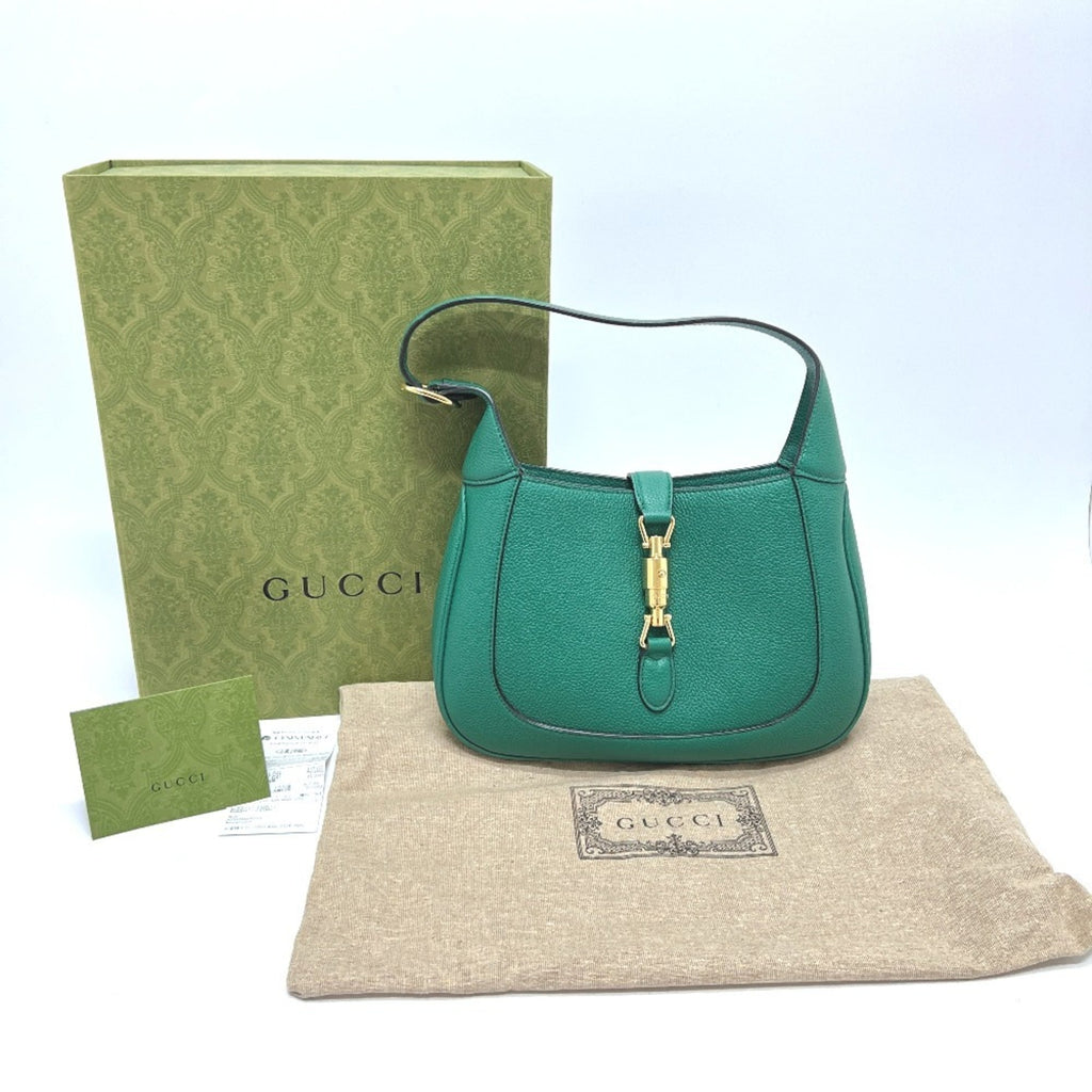 Gucci Green Leather Shoulder Bag (Pre-Owned)