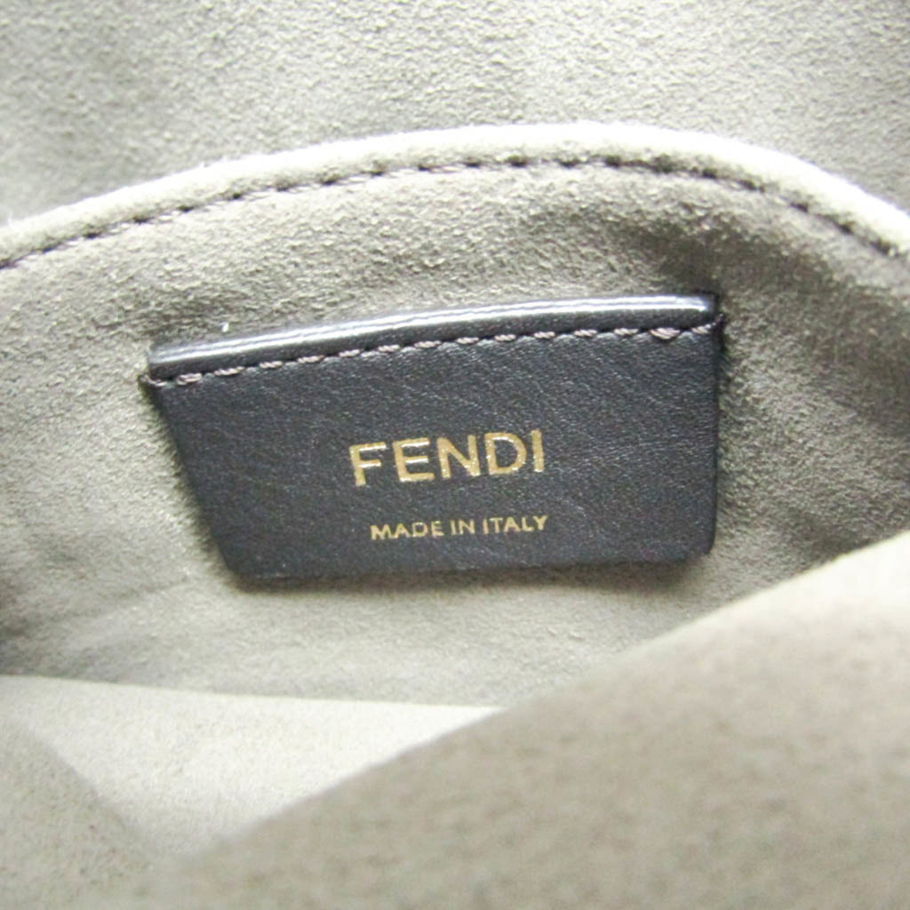 Fendi Red Color Leather Shoulder Bag (Pre-Owned)