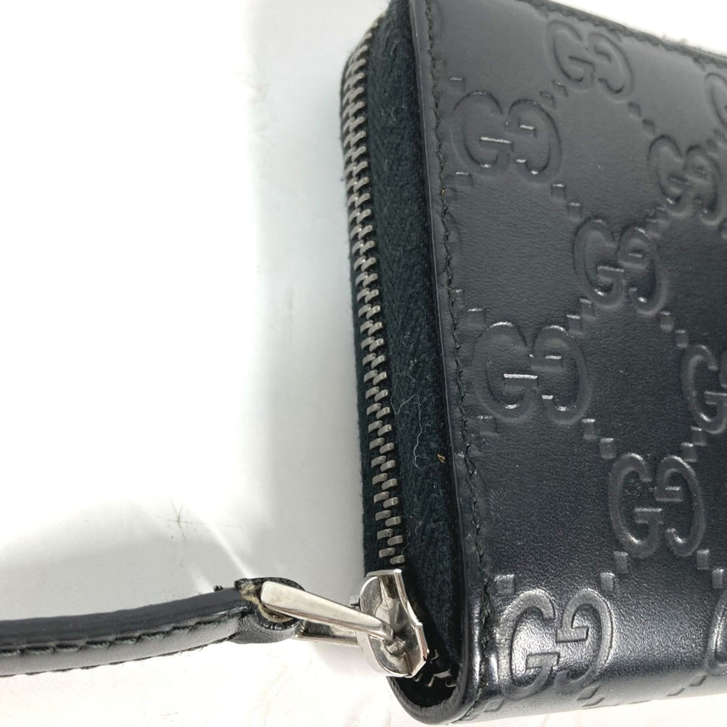 Gucci Black Leather Long Wallet (Bi-Fold) (Pre-Owned)