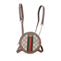 Gucci Beige Brown Pvc Leather Backpack (Pre-Owned)