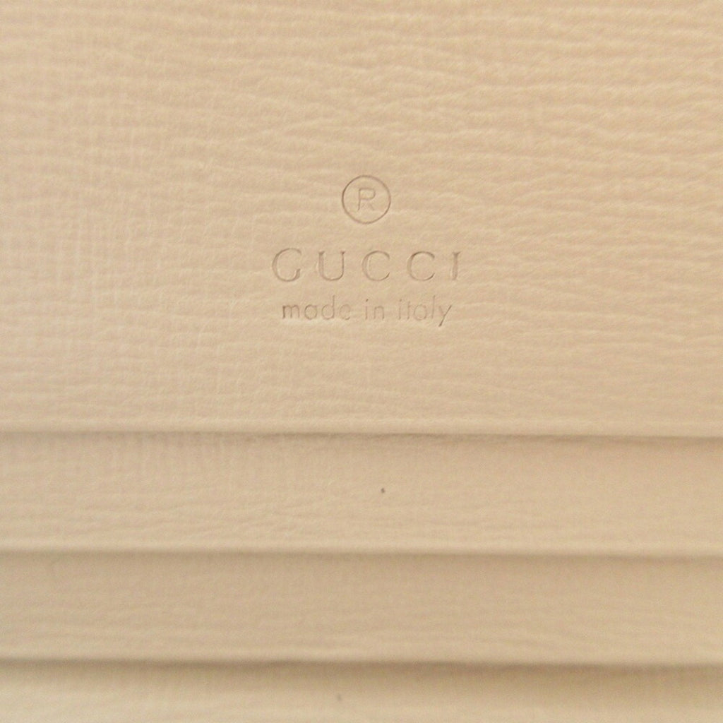 Gucci Beige White Gg Supreme Leather Wallet (Bi-Fold) (Pre-Owned)