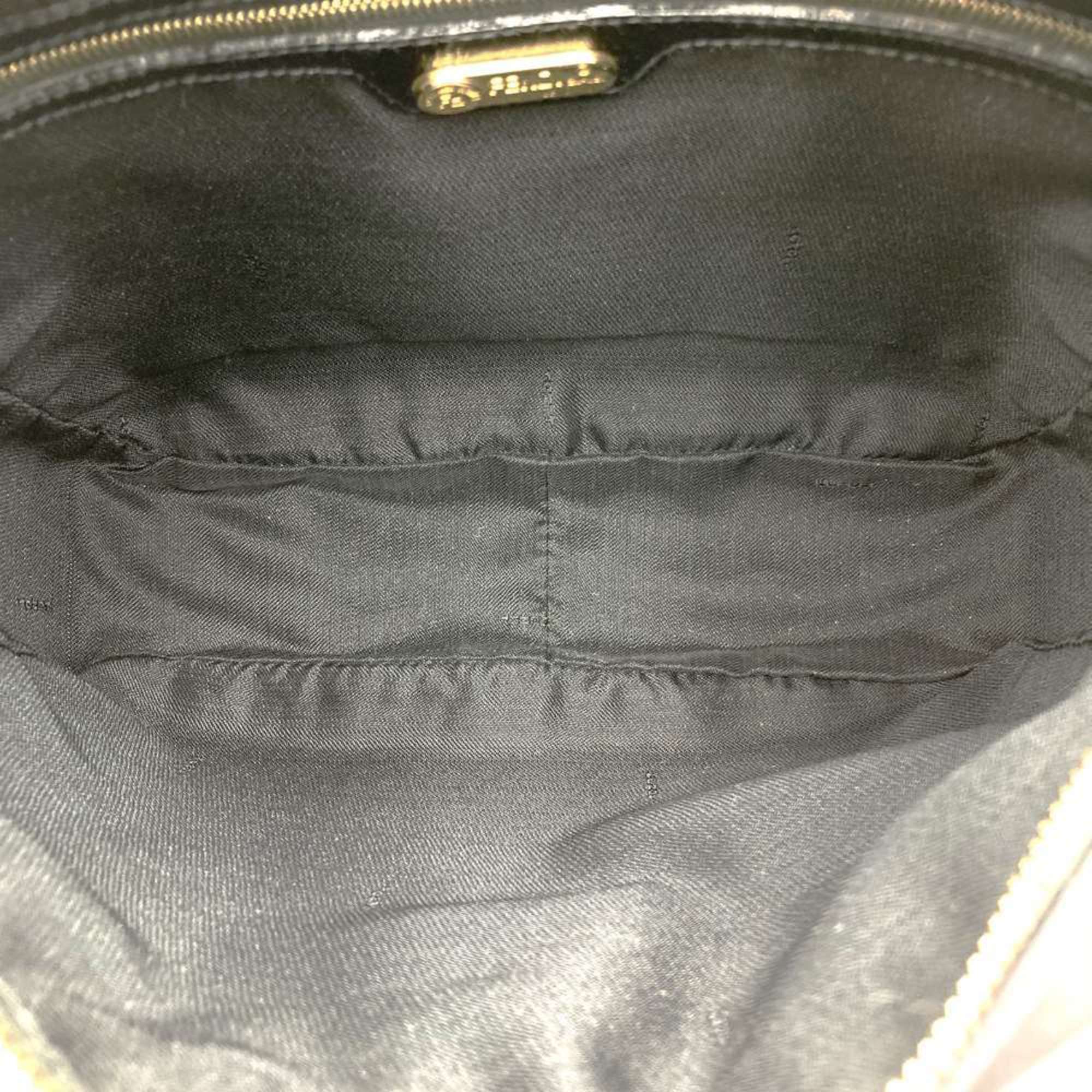 Fendi Black Nylon Leather Shoulder Bag (Pre-Owned)