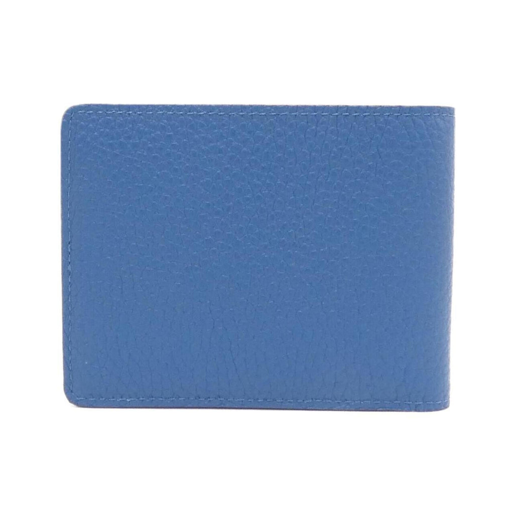 Louis Vuitton Blue Leather Long Bill Wallet (Bi-Fold) (Pre-Owned)