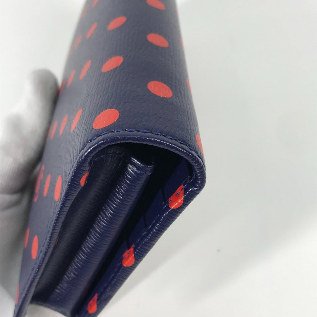 Gucci Navy Leather Long Wallet (Bi-Fold) (Pre-Owned)