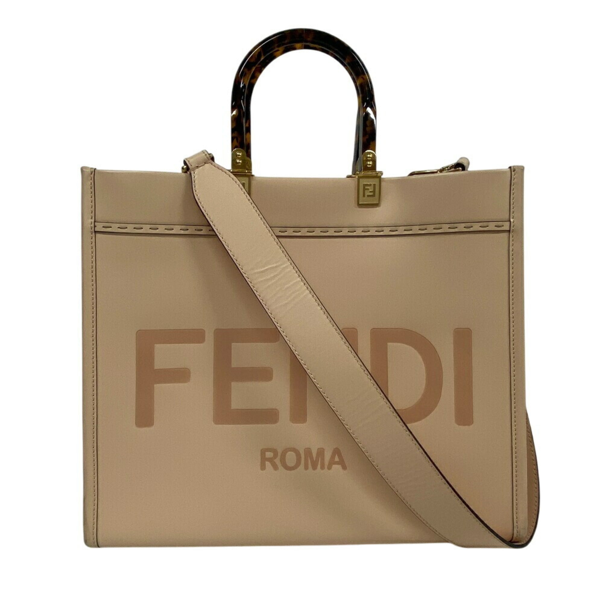 Fendi Pink Leather Handbag (Pre-Owned)