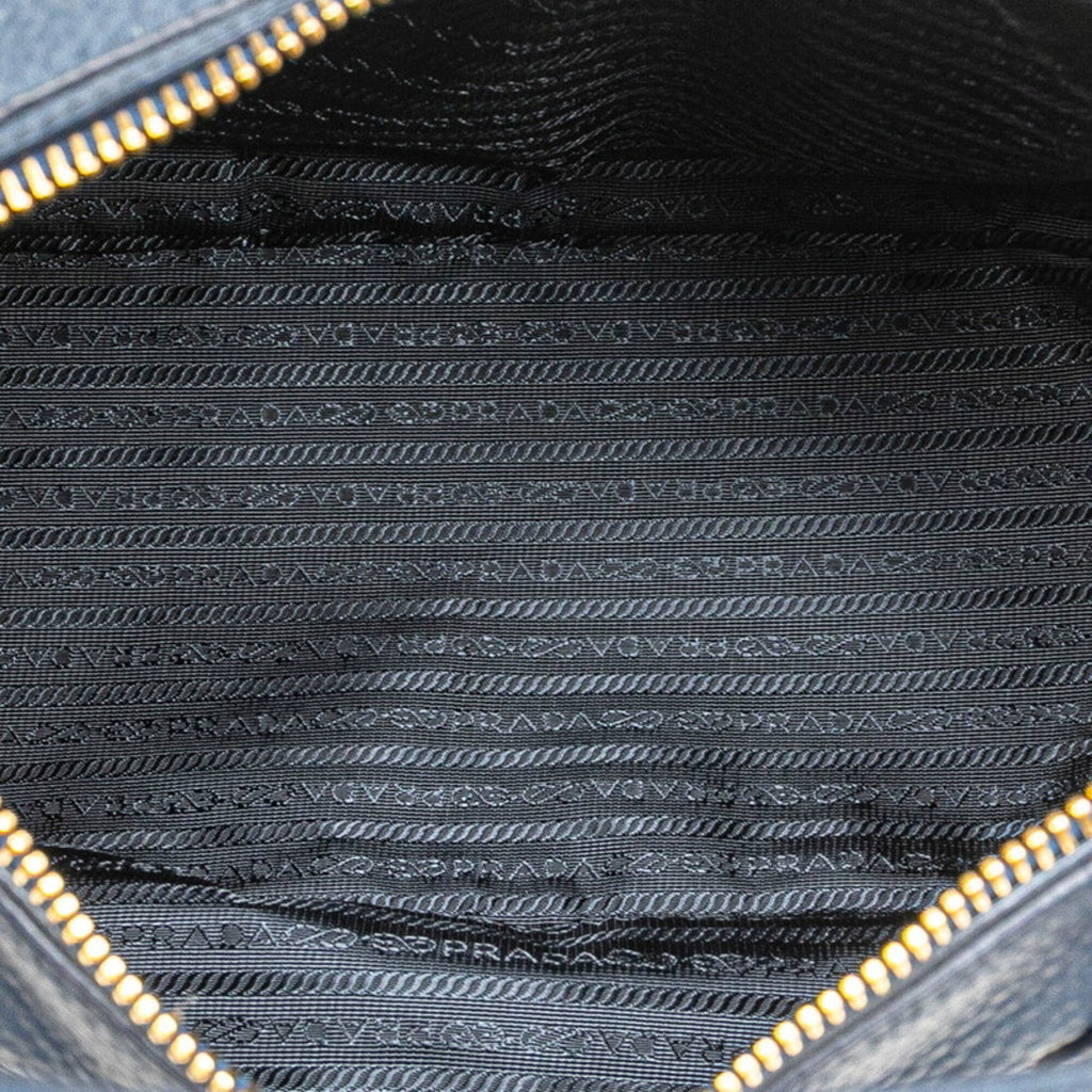 Prada Blue Vitello Daino Handbag (Pre-Owned)