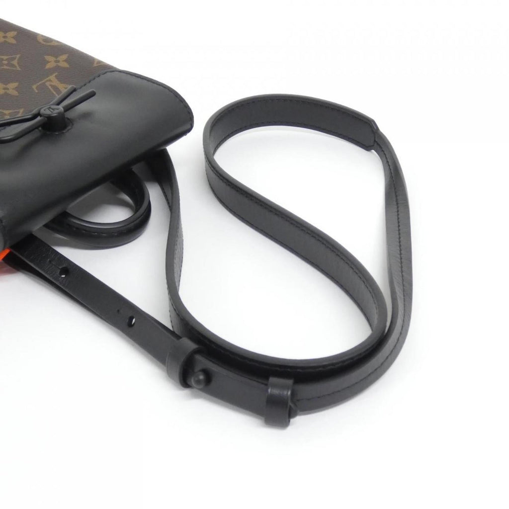 Louis Vuitton Dark Brown Marron Coated Canvas Shoulder Bag (Pre-Owned)