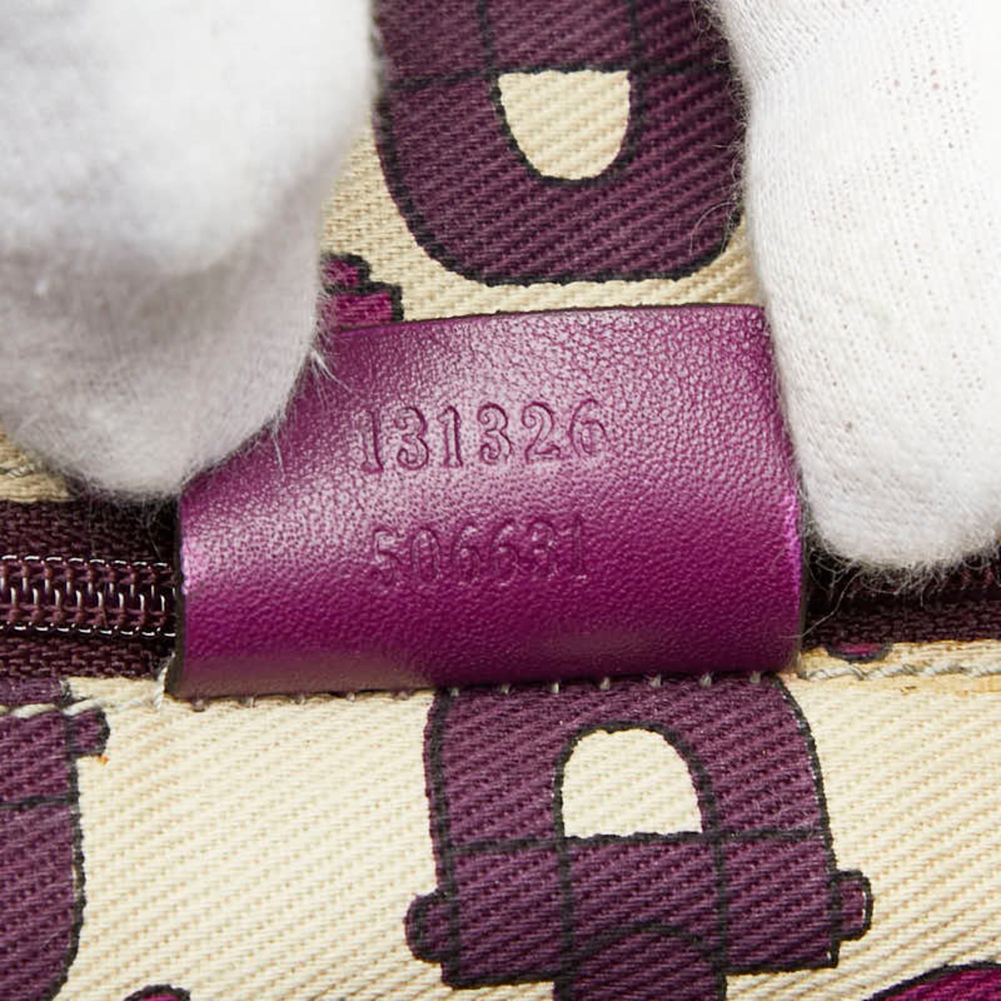 Gucci Purple Leather Shoulder Bag (Pre-Owned)