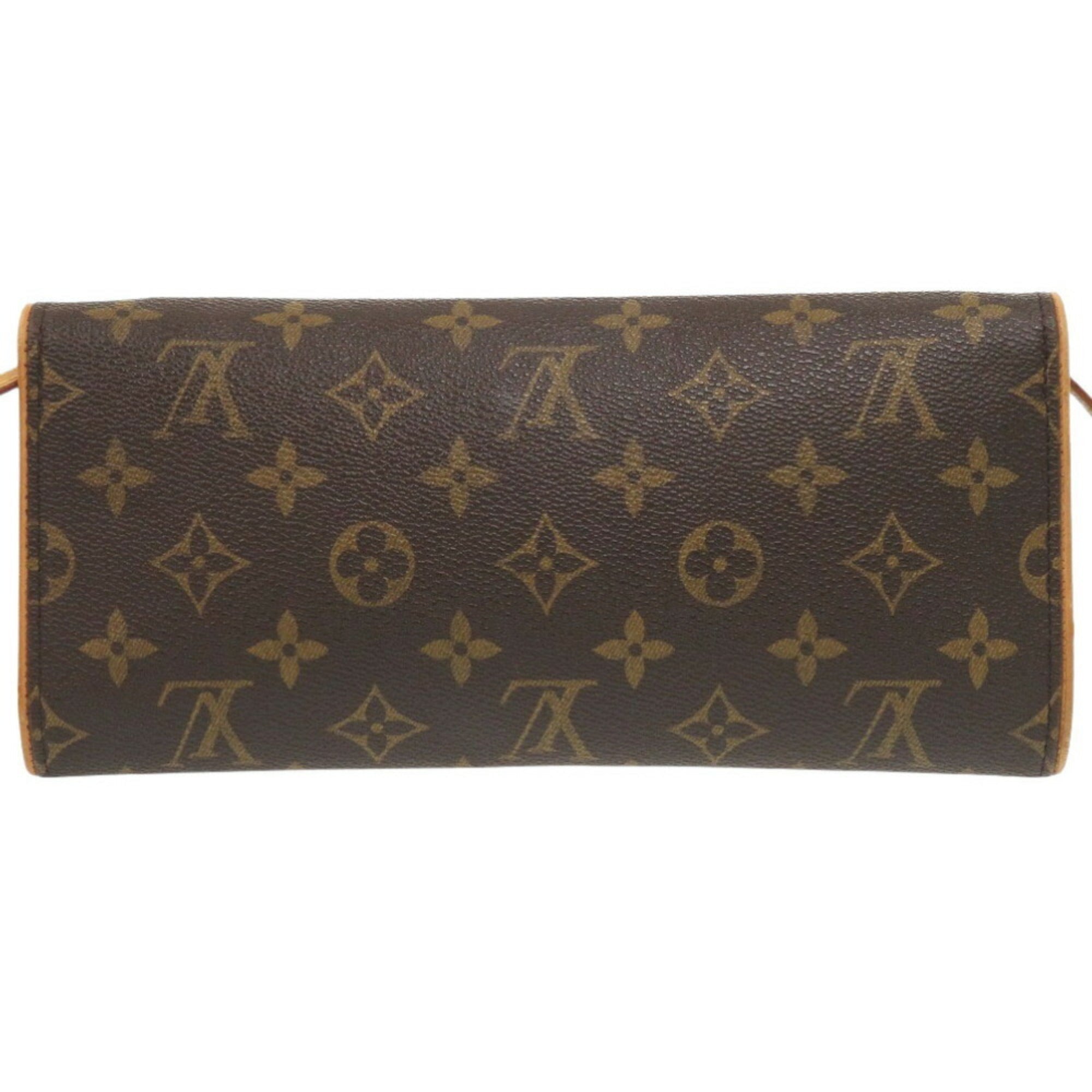 Louis Vuitton Brown Monogram Pochette Shoulder Bag (Pre-Owned)