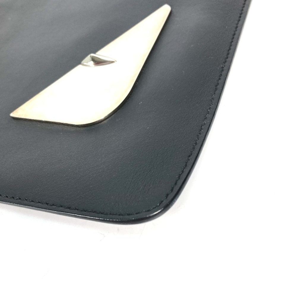 Fendi Black Leather Clutch Bag (Pre-Owned)