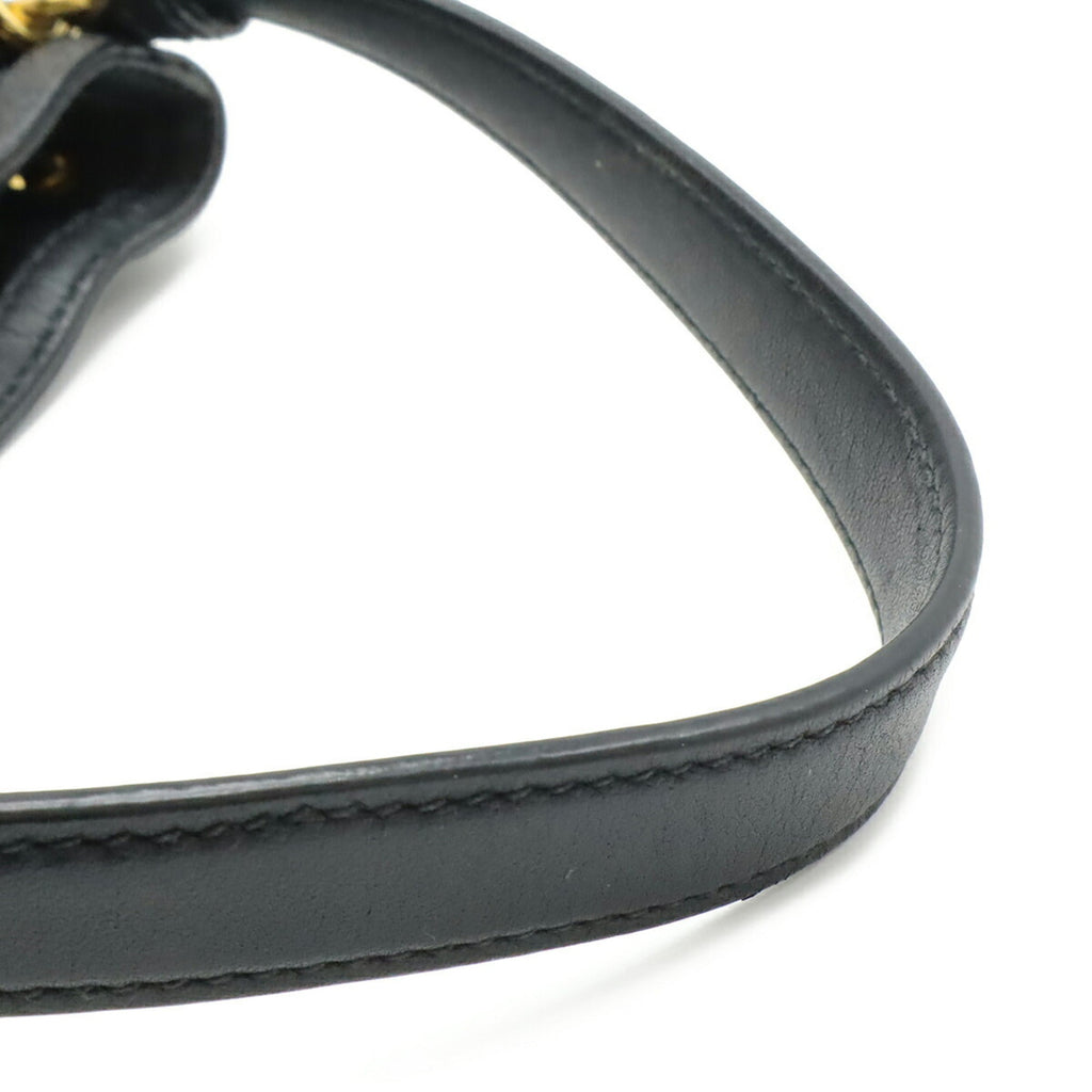 Prada Black Nero Canvas Handbag Shoulder Bag (Pre-Owned)