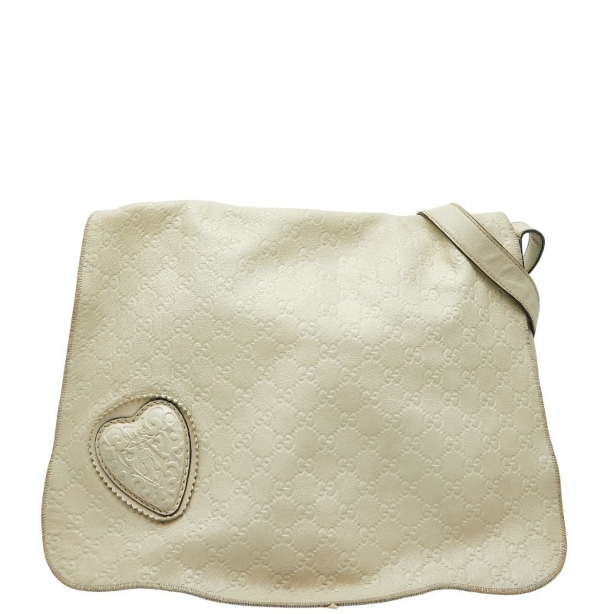 Gucci Ivory White Leather Shoulder Bag (Pre-Owned)