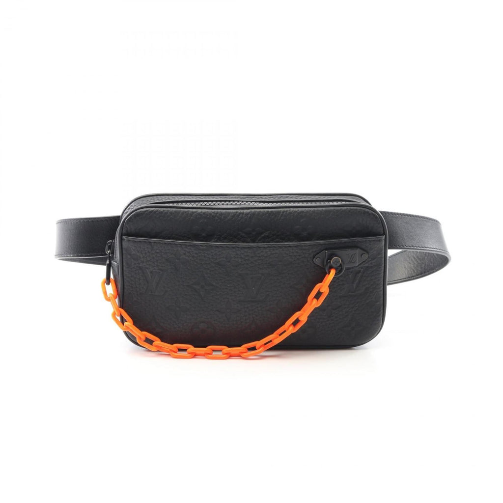 Louis Vuitton Black Noir Leather Fanny Pack Pochette (Pre-Owned)