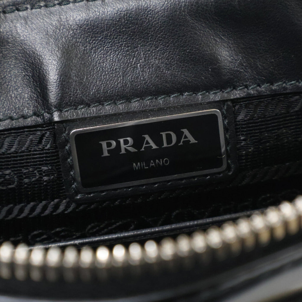 Prada Black Leather Clutch Bag (Pre-Owned)