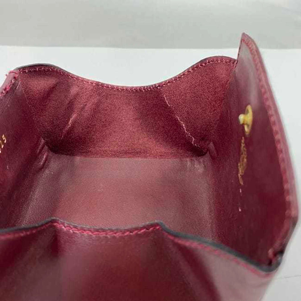 Gucci Bordeaux Leather Coin Purse/Coin Case (Pre-Owned)