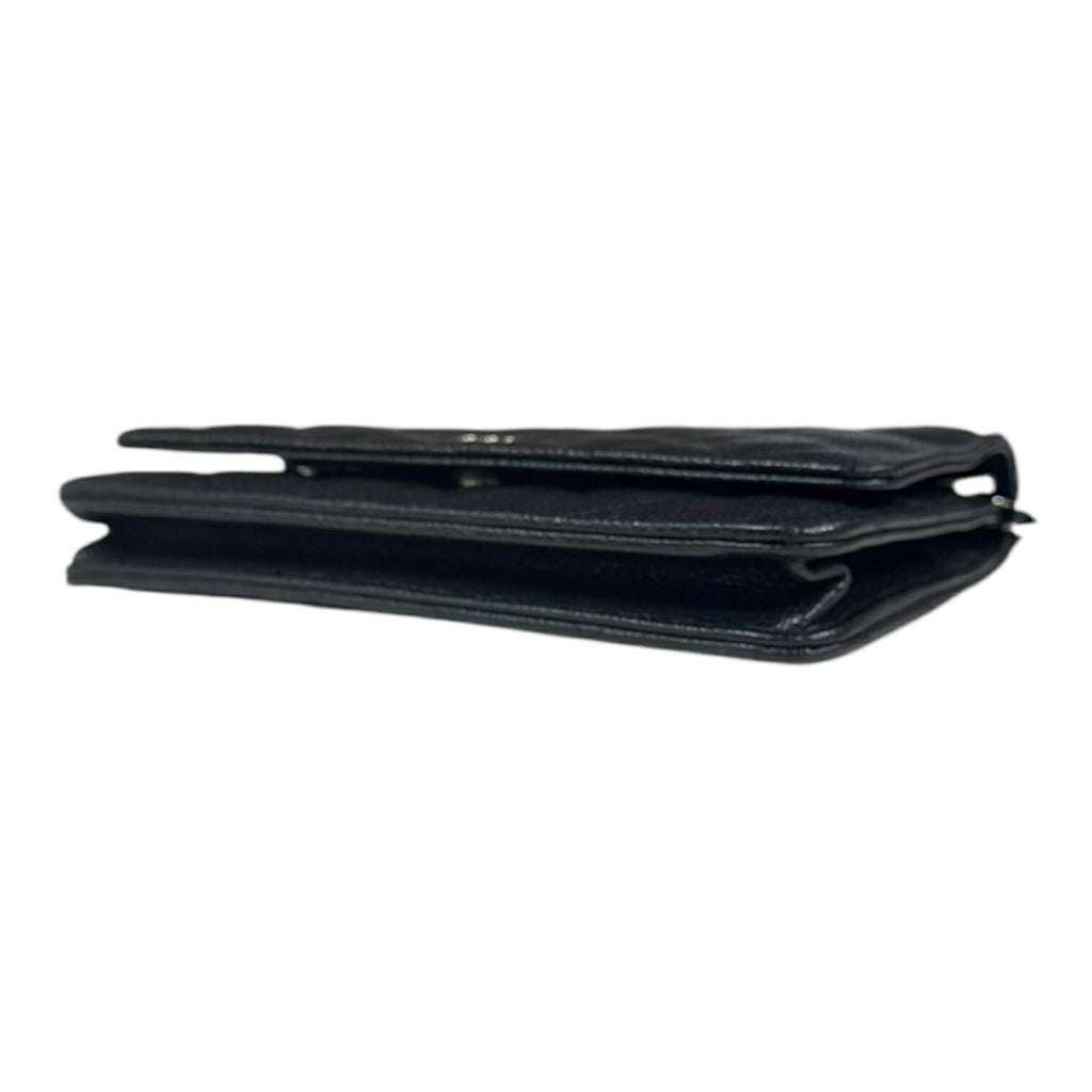 Chanel Black Grained Calfskin Shoulder Bag (Pre-Owned)