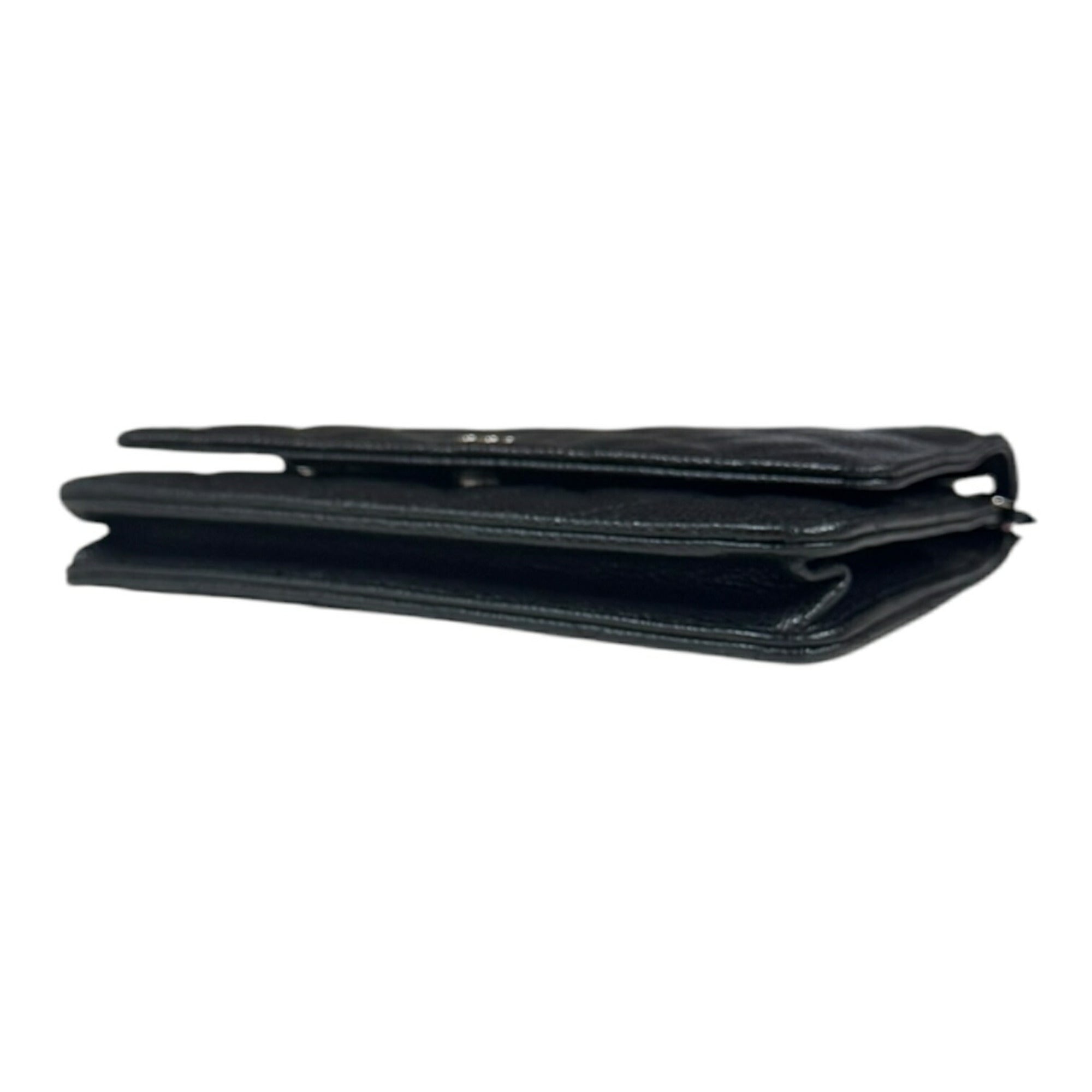 Chanel Black Grained Calfskin Shoulder Bag (Pre-Owned)