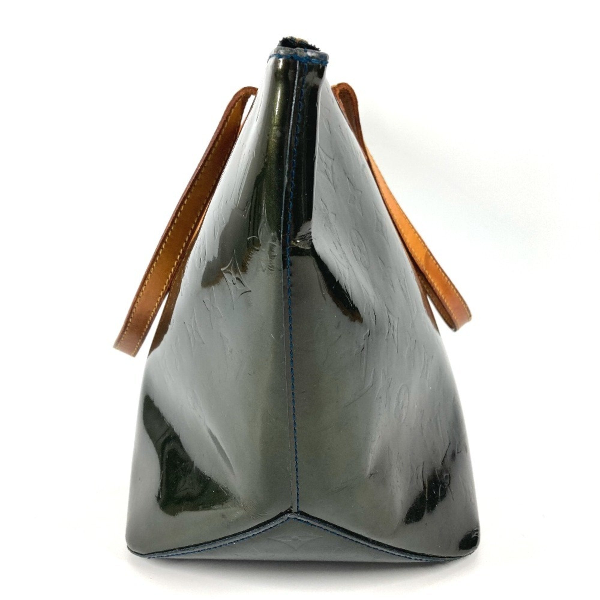 Louis Vuitton Blue Nuit Green Monogram Vernis Canvas Shoulder Bag Tote Bag (Pre-Owned)