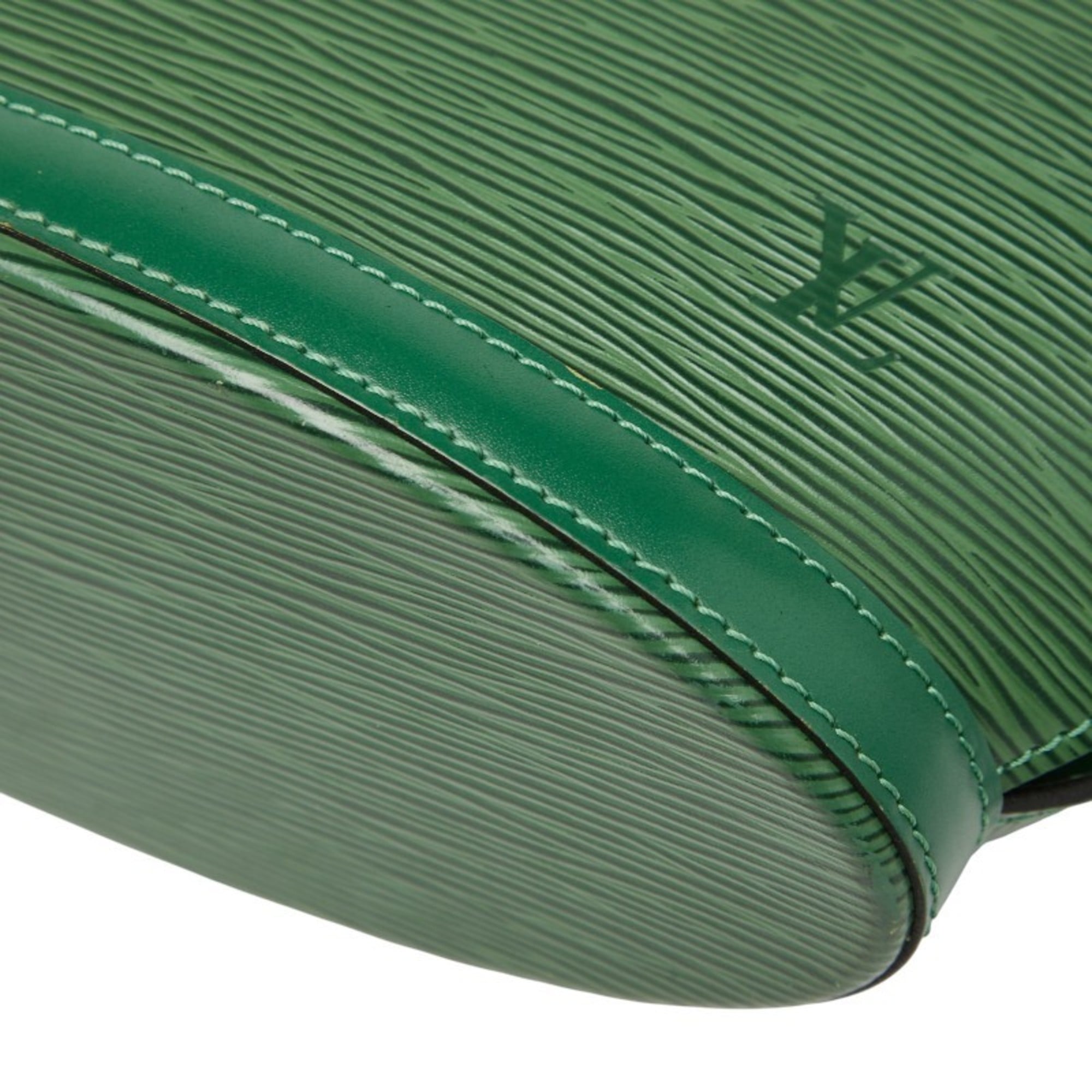 Louis Vuitton Epi Borneo Green Leather Handbag Shoulder Bag (Pre-Owned)