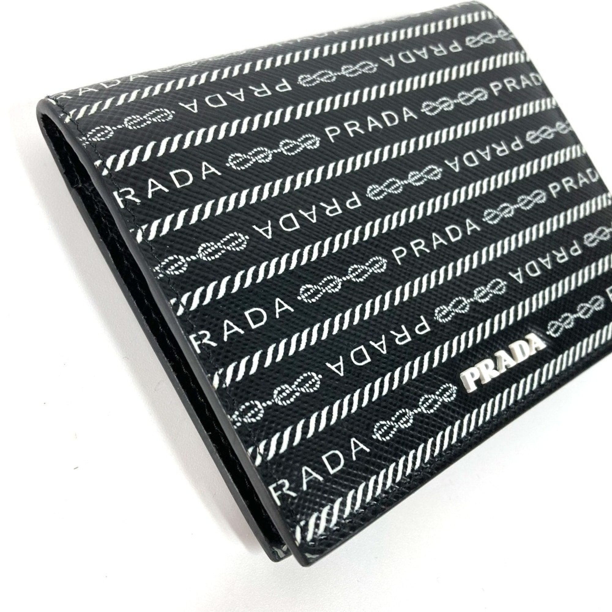 Prada Black Leather Wallet (Bi-Fold) (Pre-Owned)