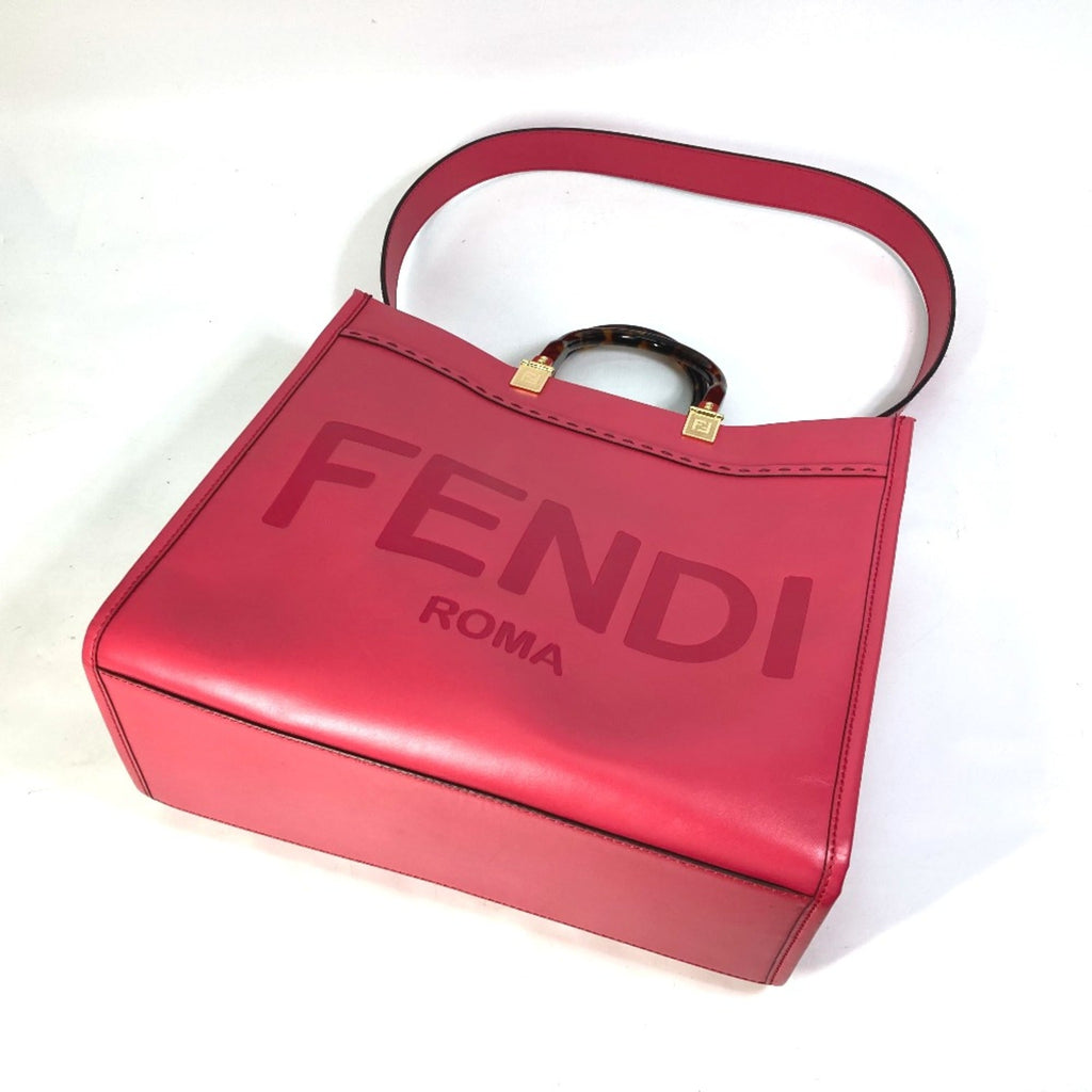 Fendi Pink Leather Tote Bag (Pre-Owned)
