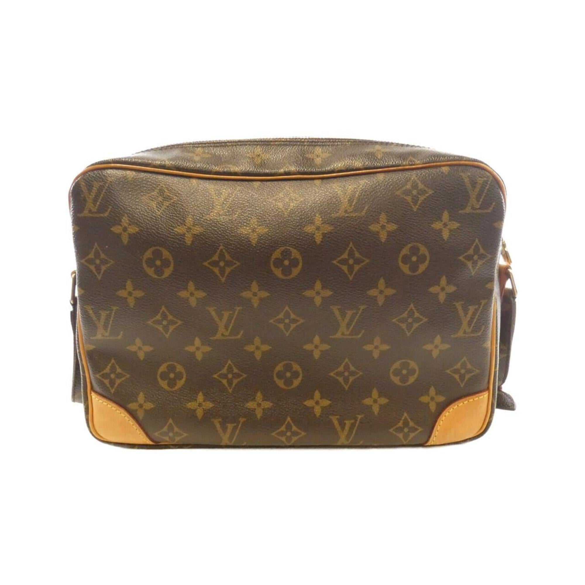 Louis Vuitton Marron Coated Canvas Shoulder Bag (Pre-Owned)