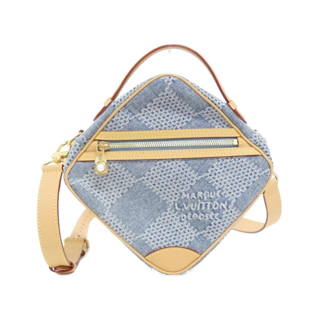 Louis Vuitton Blue Cotton Canvas Shoulder Bag (Pre-Owned)