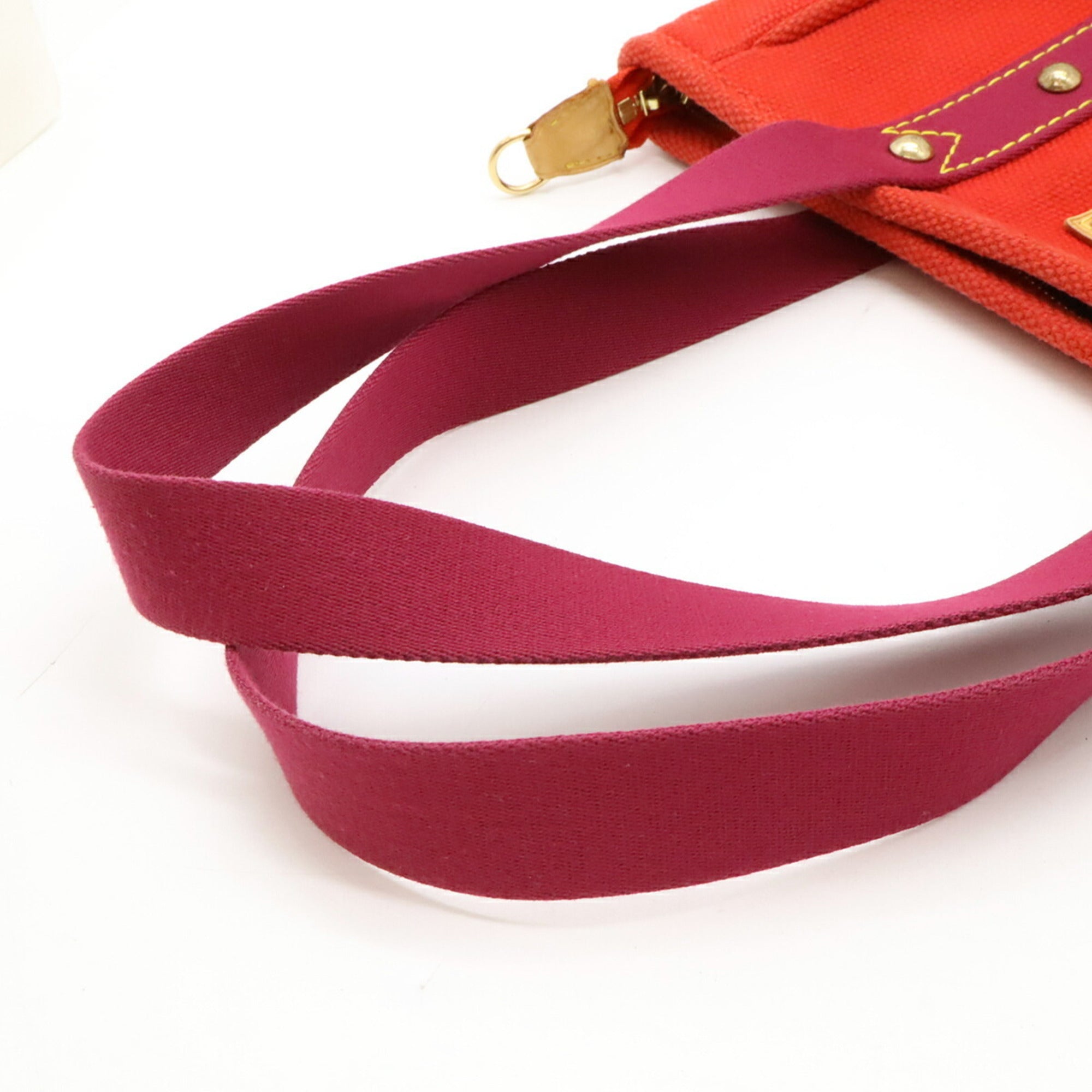 Louis Vuitton Purple Rouge Canvas Shoulder Bag Tote Bag (Pre-Owned)